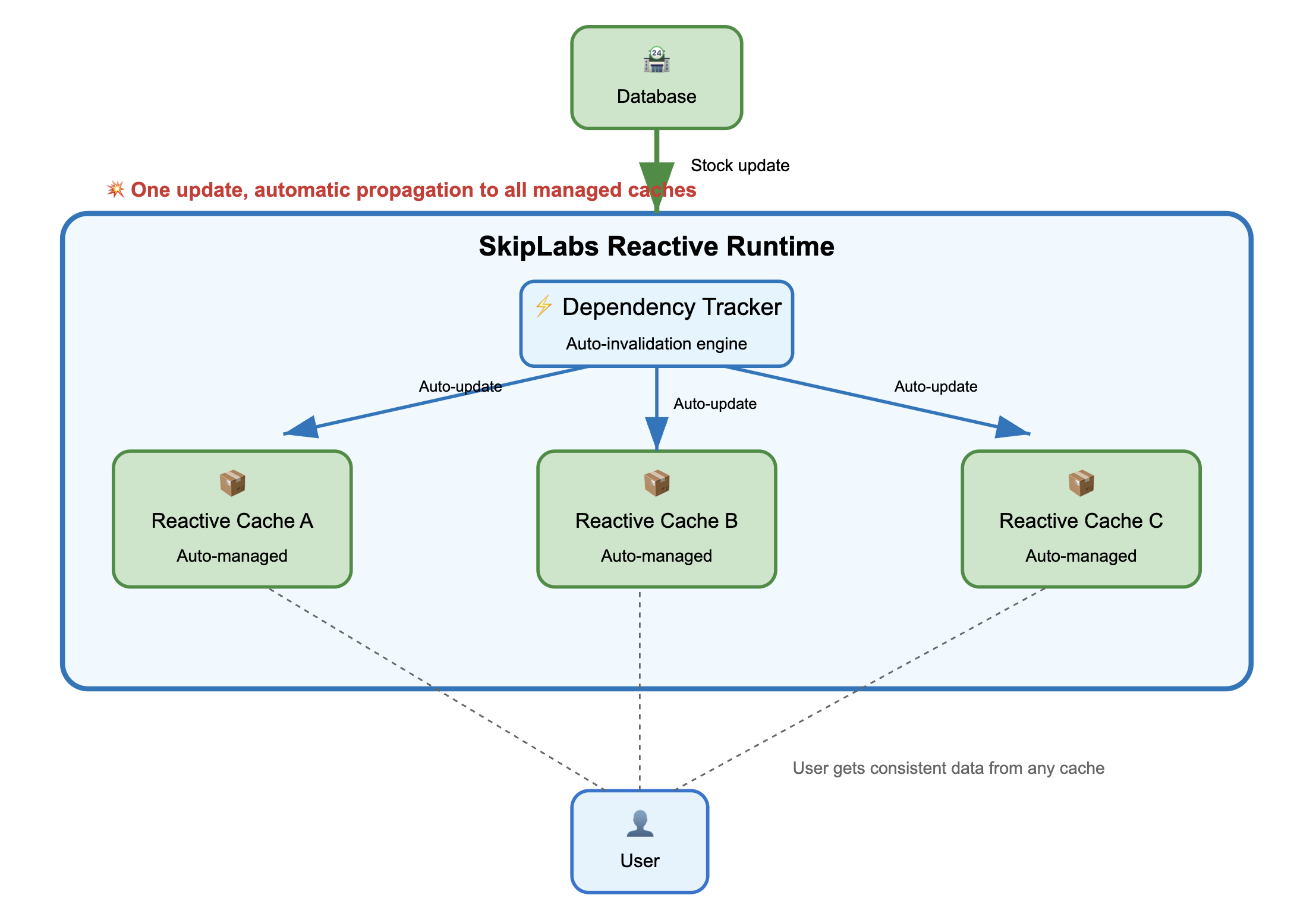 Automatic Cache Updates with SkipLabs